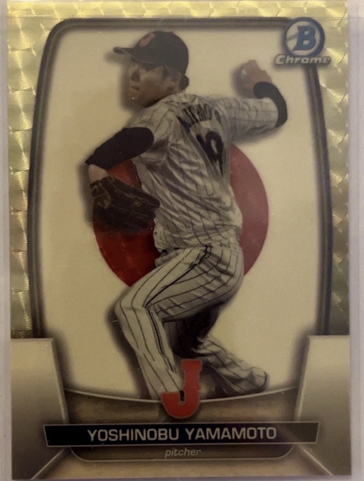 Yoshinobu Yamamoto, 2023 Bowman Chrome · #WBC-51 · 1/1